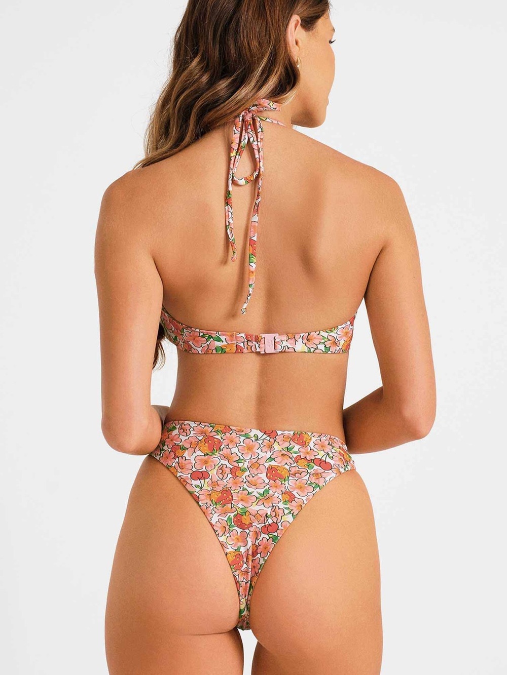 NWT Blackbough Bikini Sz L Thea Top Sz XL Cheeky Bottoms Berry Cherry Set - Picture 3 of 8